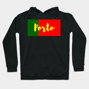 Porto City in Portuguese Flag Colors Hoodie